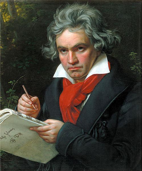  Portrait Ludwig van Beethoven when composing the Missa Solemnis